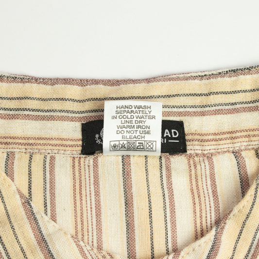 Nomad Sari Grandad Shirt - Brown Beige - Large