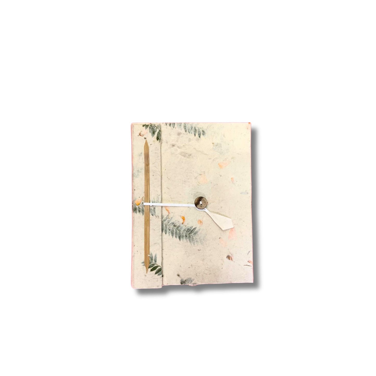 Mixed Flowers Lokta Journal mini handmade paper with pressed flower cover for travel notes and sketching
