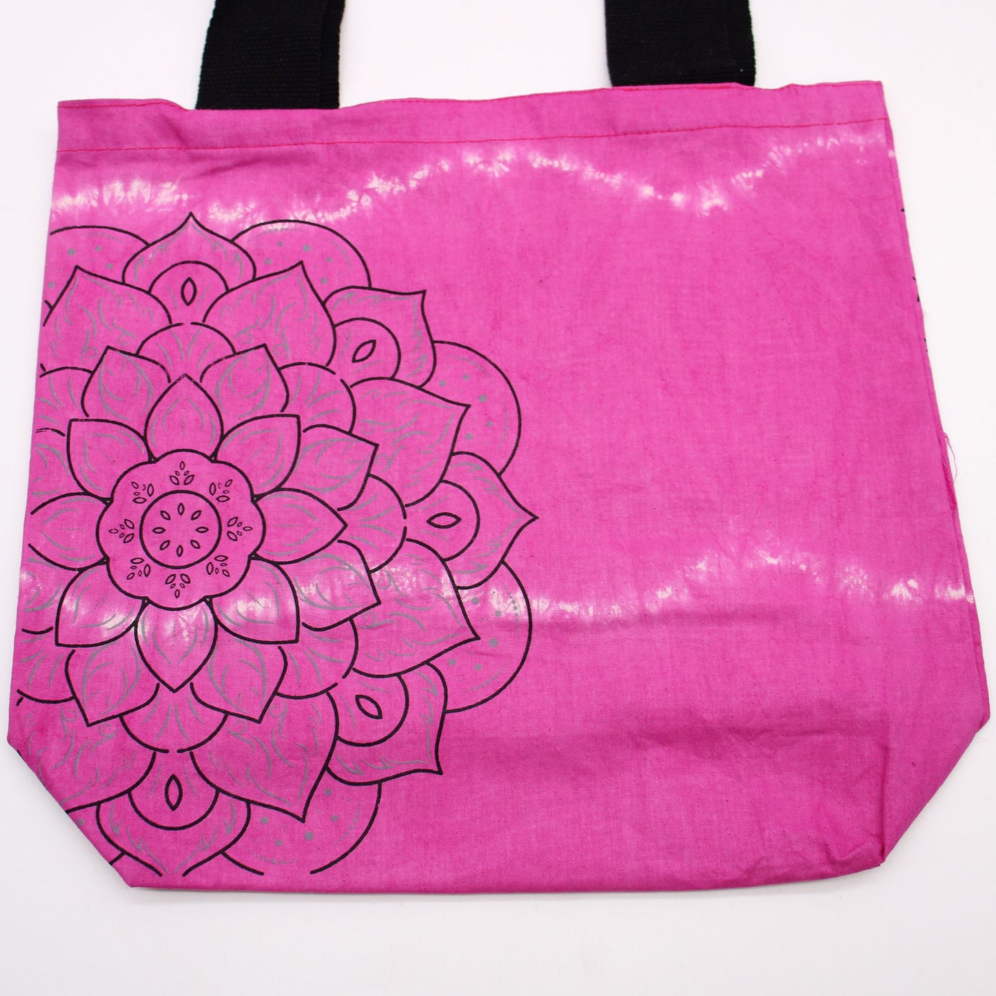 Tye-Dye Cotton Bag - Mandela - Magento - Black Handle