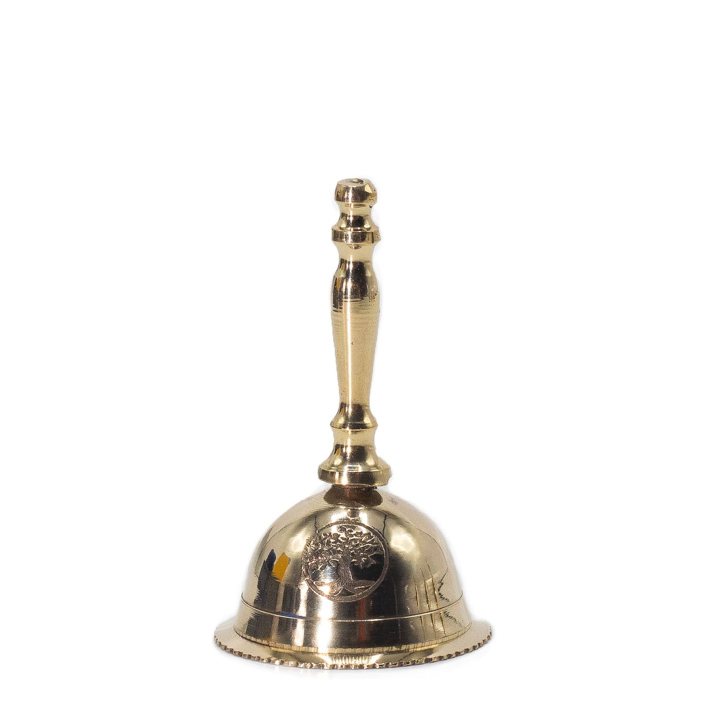 Small Altar Brass Bell Tree of Life 4x4x7cm ritual altar bell