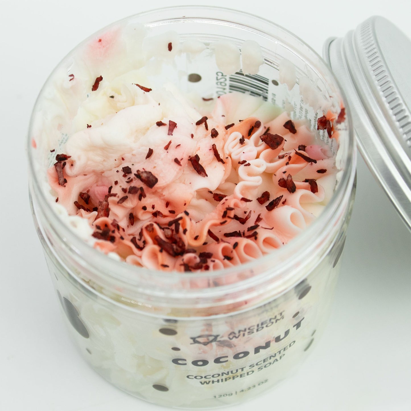 Coconut Whipped Soap 120g tropical whipped body wash with creamy texture