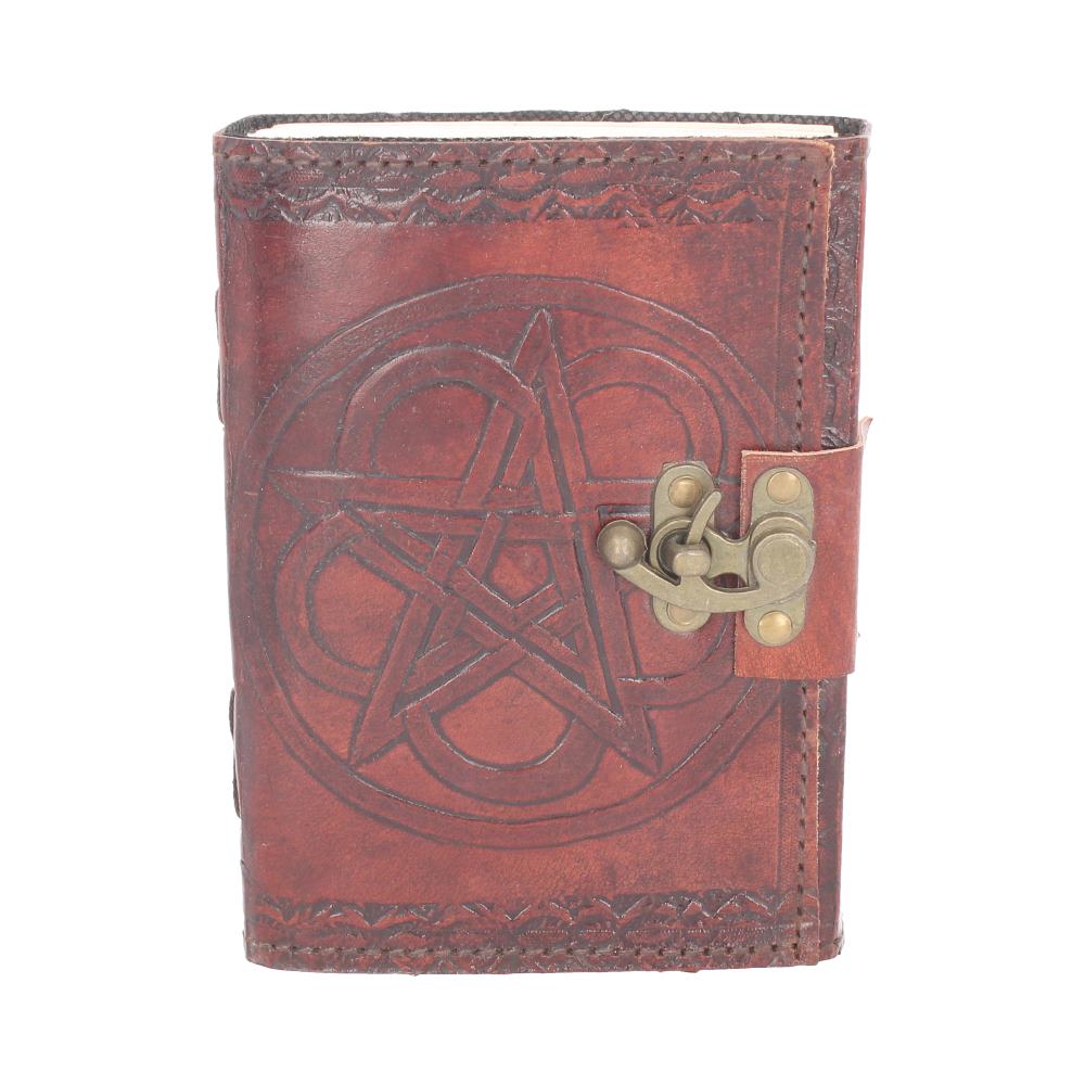 Pentagram Leather Embossed Journal and Lock