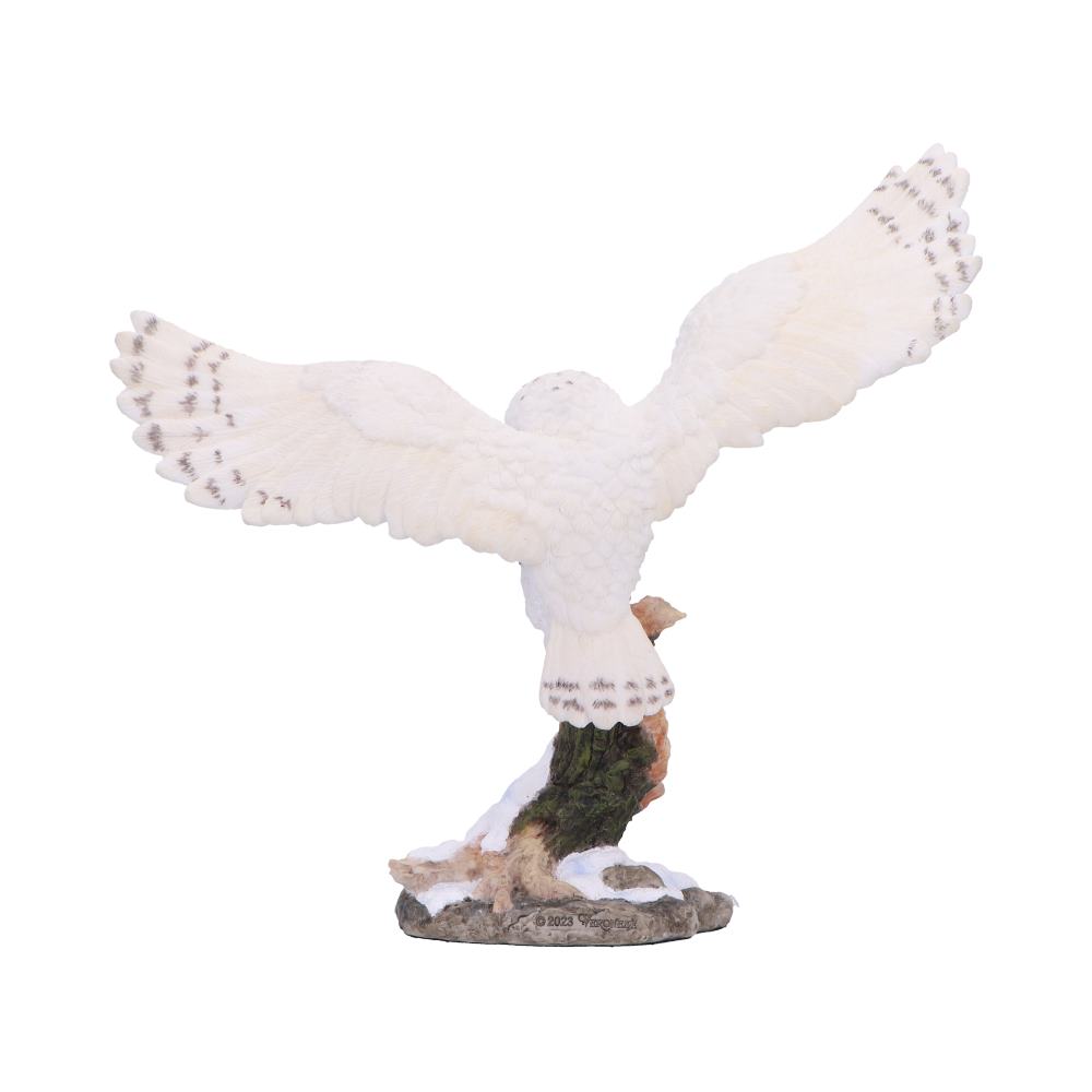Snowfall Winter Owl Figurine