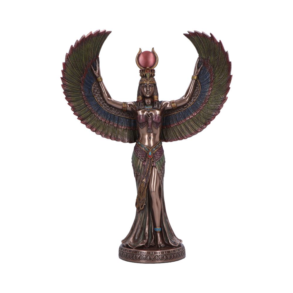 Isis Goddess of Magic & Wisdom Bronzed Figurine
