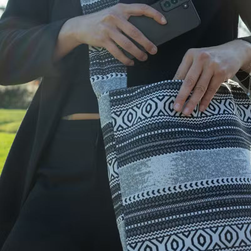 Nomad Sari Jacquard Natural Nomad Carryall Bags - Urban Caravan