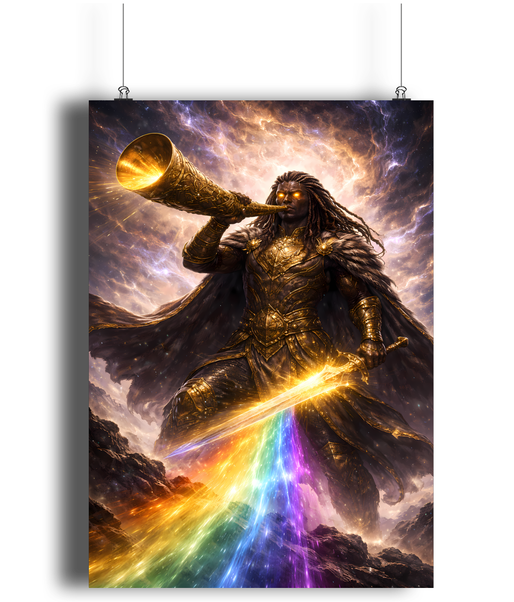 Heimdall Norse art print A4 guardian mythology wall art