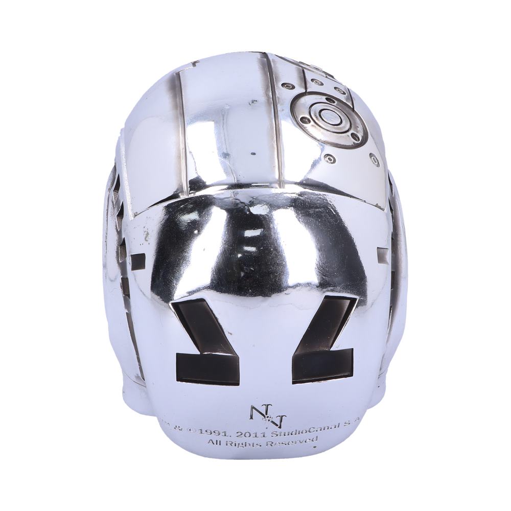 A reflective silver helmet with black angular decorations, featuring a circular detail on top. Displayed against a plain white backdrop. Text reads: "© 1991, 2011 StudioCanal S.A. All Rights Reserved."