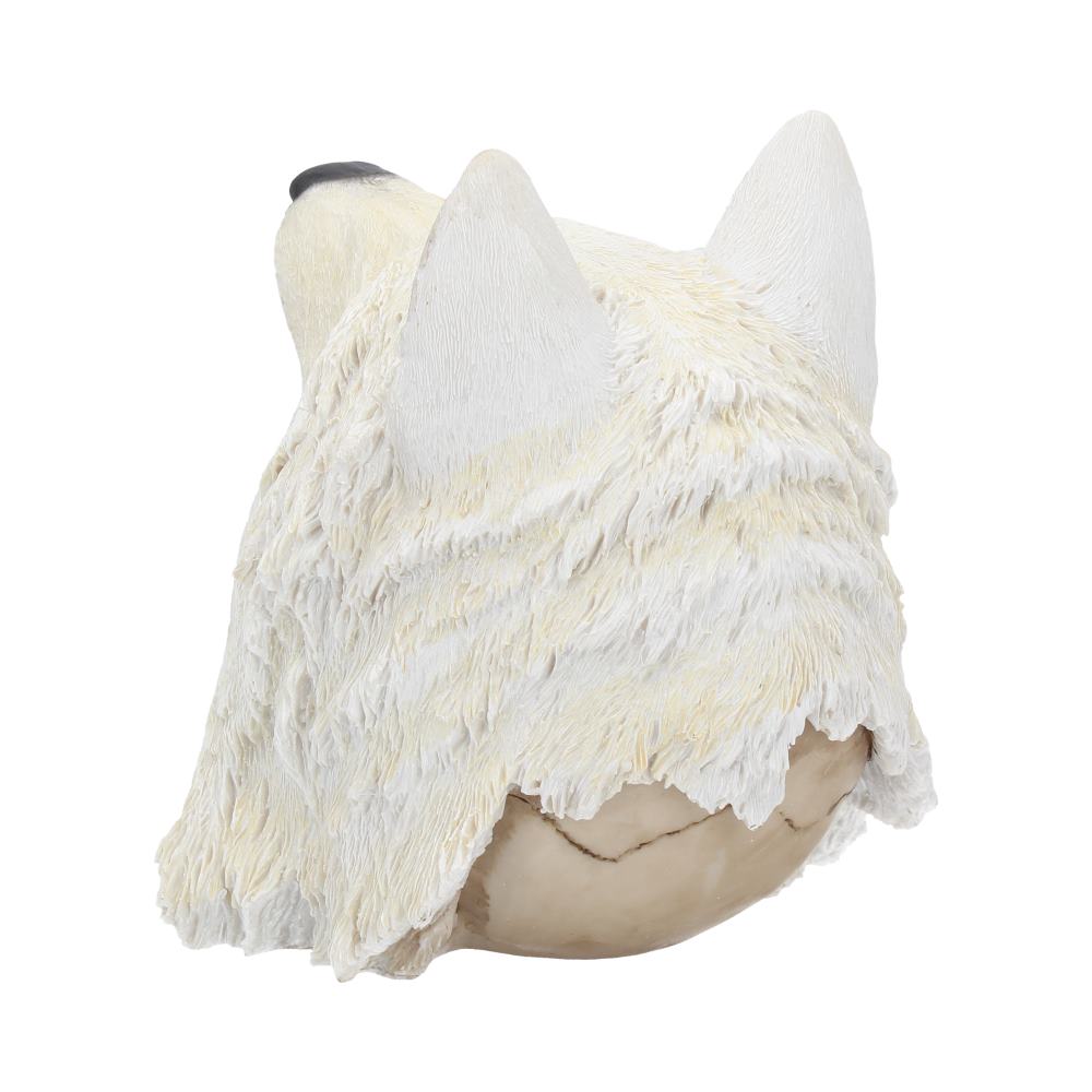 A ceramic mug shaped like a furry animal head with large pointed ears and a textured white fur-like surface. The mug has an abstract, whimsical design. It is set against a plain white background.