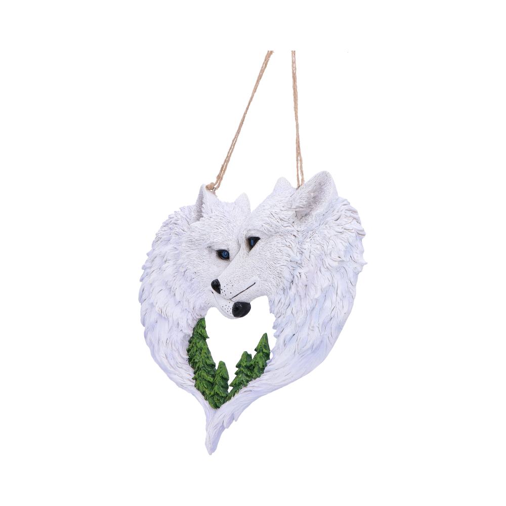 Snow in Love Wolf Wall Plaque