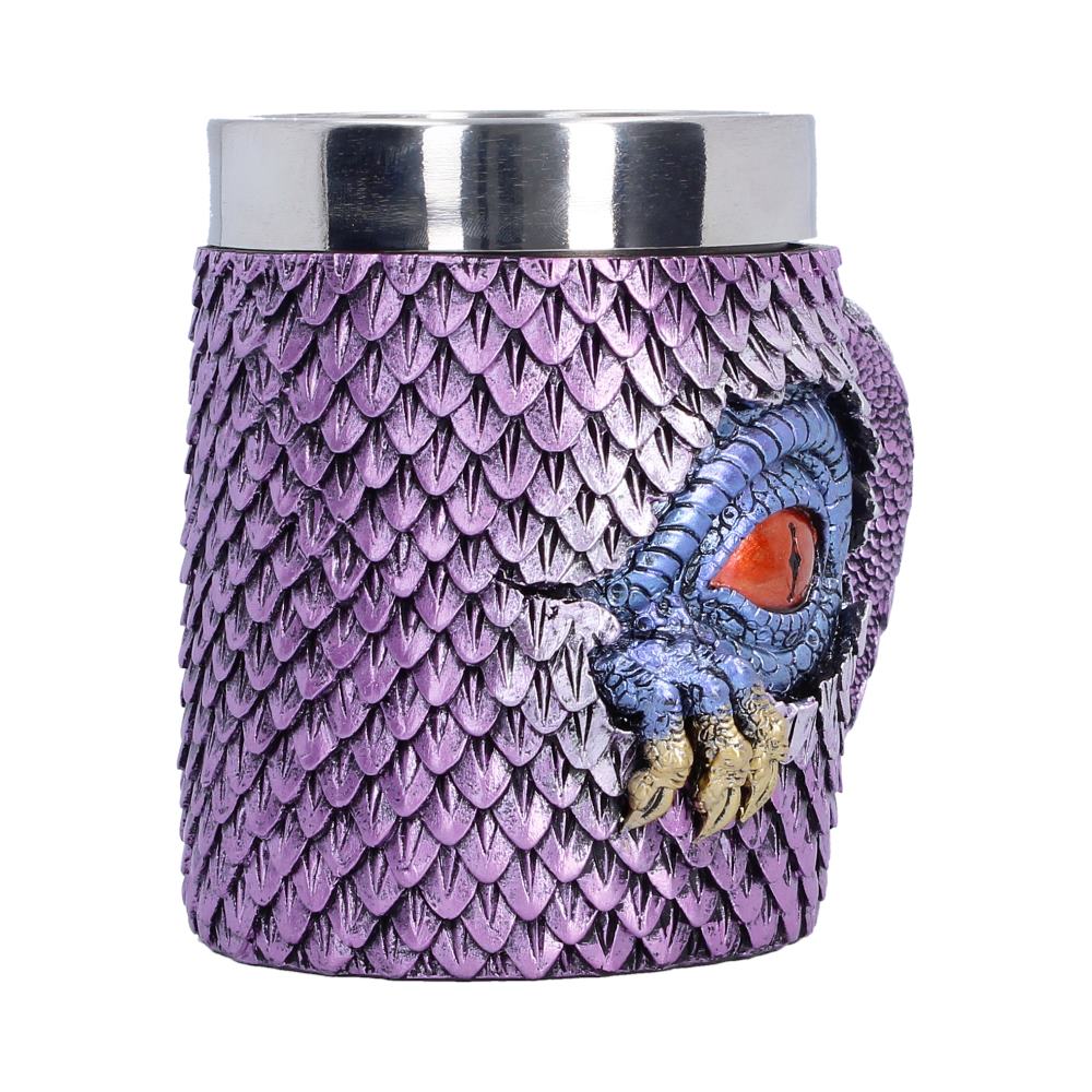 Watchers Thirst Dragon Tankard Small - alternate angle showing eye surround and bright rim
