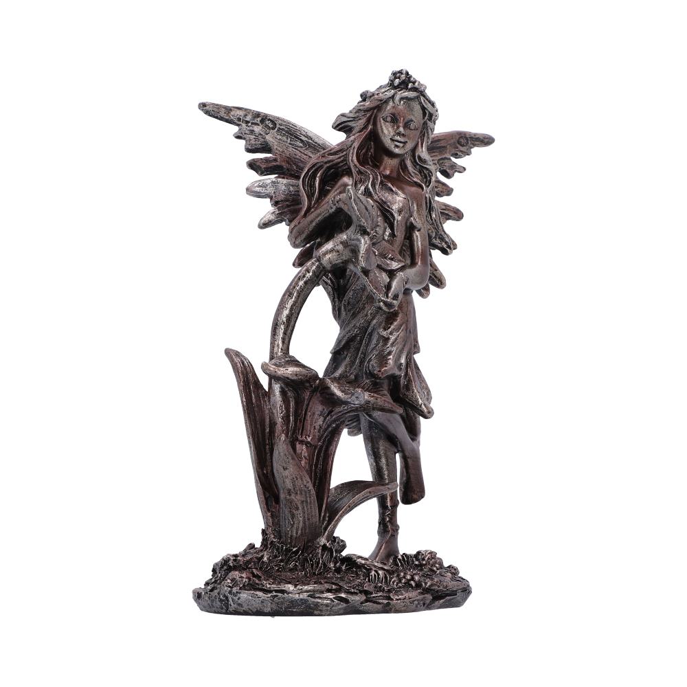 Enchanted Forest Bloom Fairy Ornament - opposite side of the nature-led fairy scene and small base