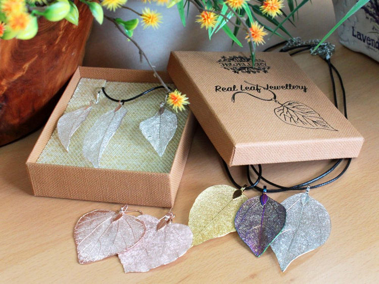 Leaf Earrings – expressive boho leaf earrings and sets ideal for gifting UK