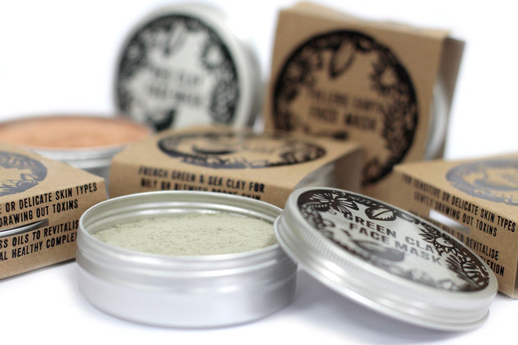 Face masks including clay masks for cleansing, glow and self care rituals