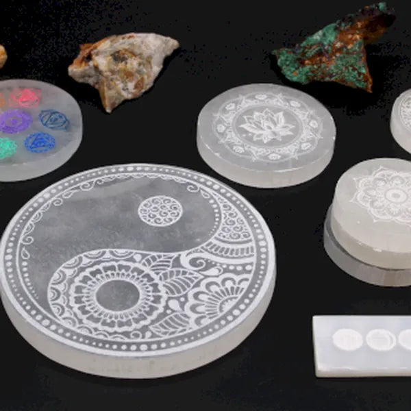 Grounding tools and energy items for spiritual balance and calm