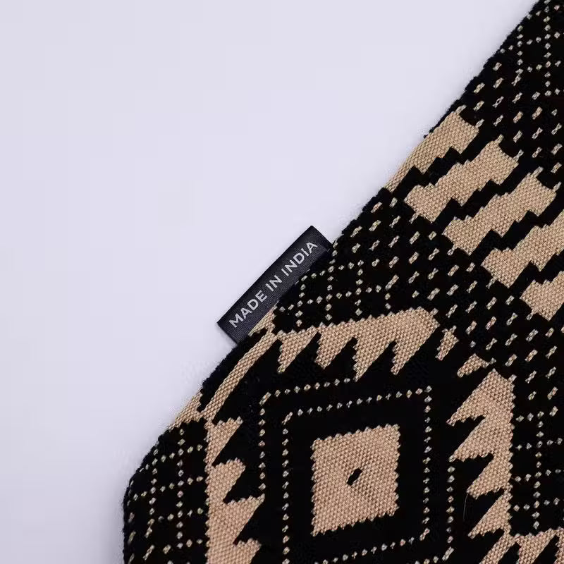 Nomad Sari Jacquard Natural Nomad Carryall Bags - Desert Loom