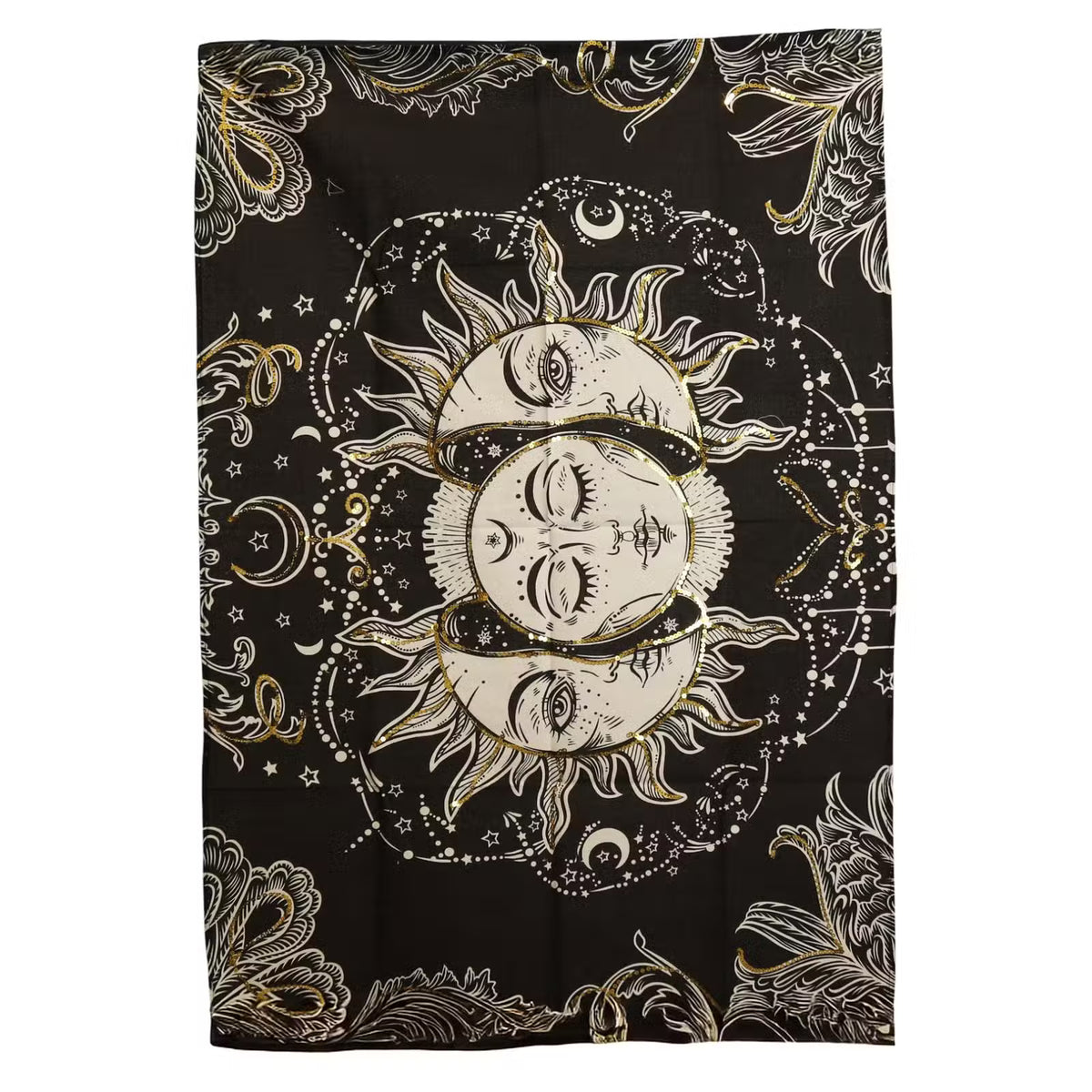 Sun Goddess cotton wall art with detailed spiritual goddess design 70x110cm UK