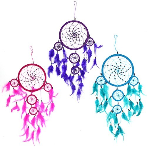 3 x Large Round - Turq/Pink/Purp