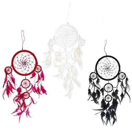 3 x Large Round - Black/White/Red