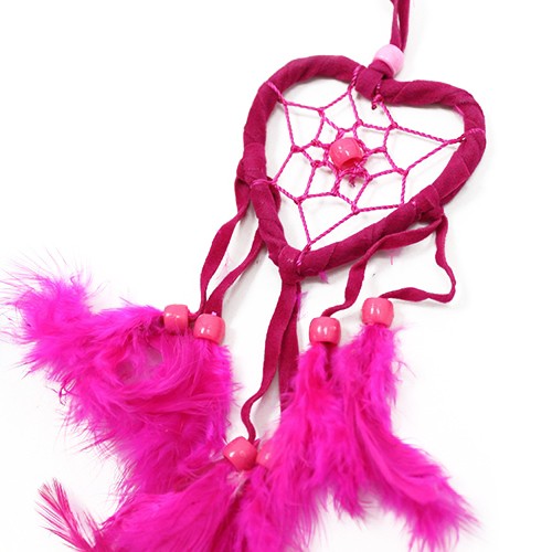 6 x Small Heart - Turq/Pink/Purp