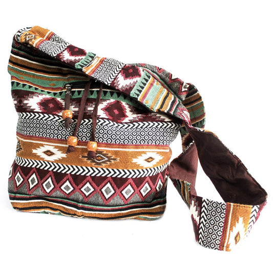 Jacquard Bag - Chocolate Student Bag
