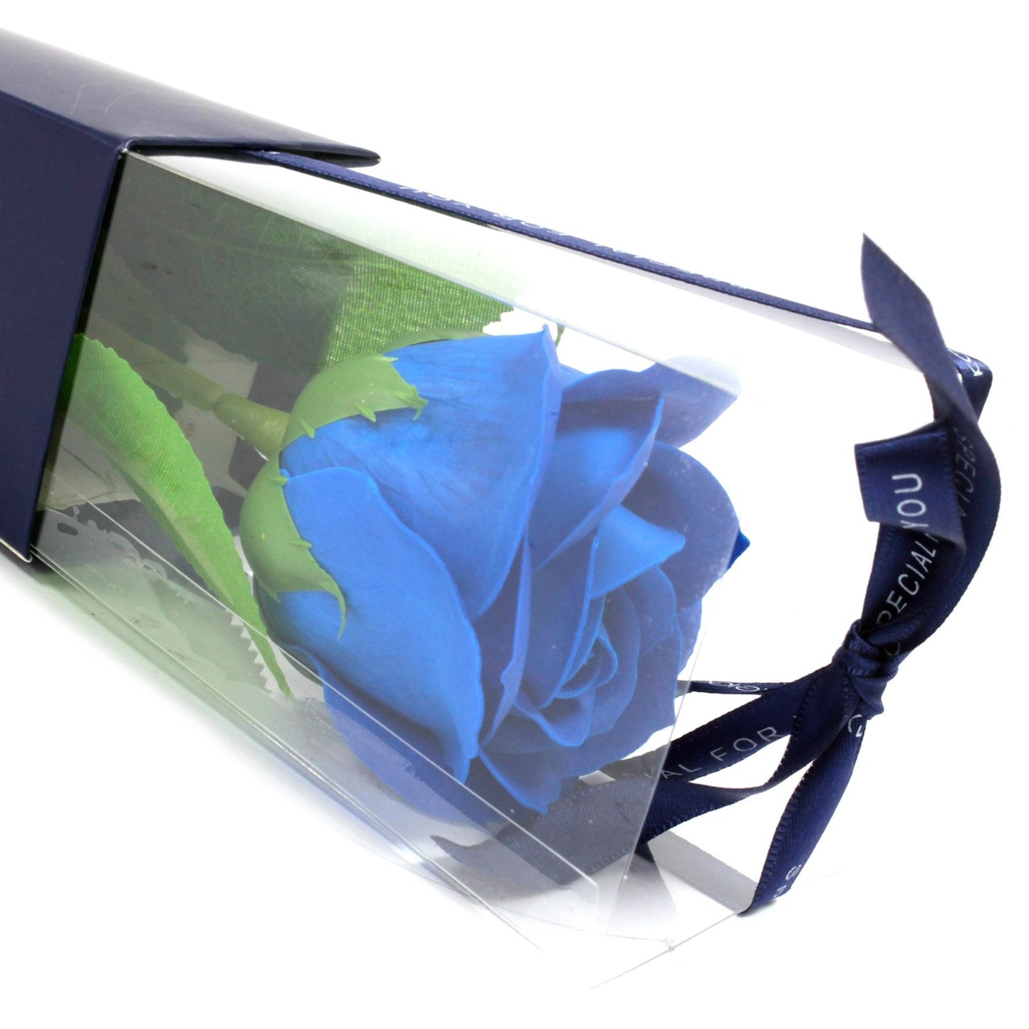 Single Rose - Blue Rose Soap Flower