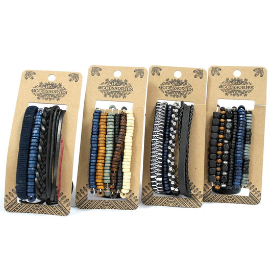 Mens Bracelet Sets - Moody and Blue (asst)