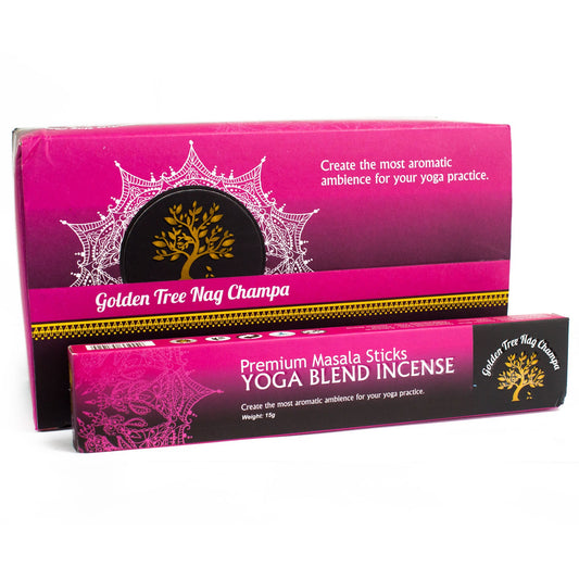 Golden Tree Nag Champa Incense Sticks - Yoga Blend