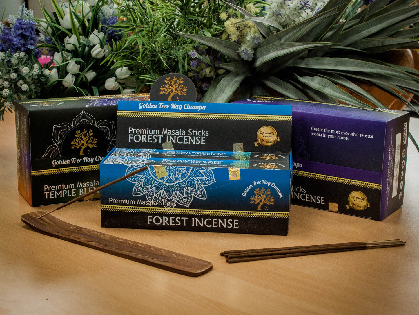 Golden Tree Nag Champa Incense Sticks Sticks - Forest Blend
