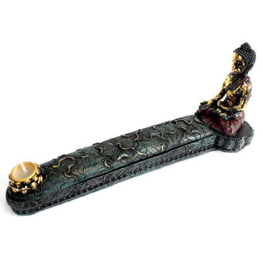 Antique Buddha - Incense Burner and Box