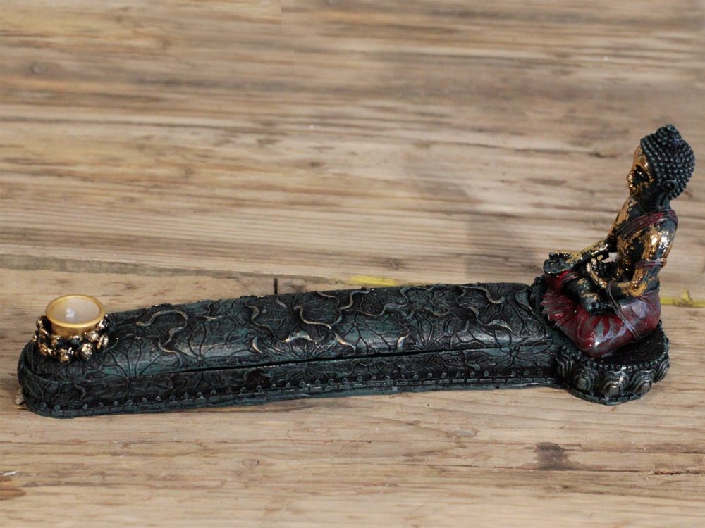 Antique Buddha - Incense Burner and Box