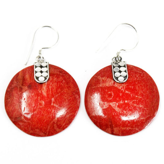925 Silver Earrings - Disc Disc Dcor