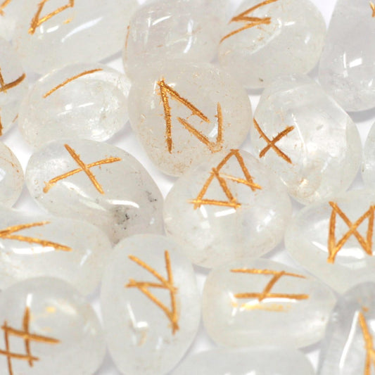 Crystal Runes Stone Set in Pouch