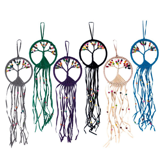 6 x Tree of Life Dreamcatcher - 12cm (assorted)