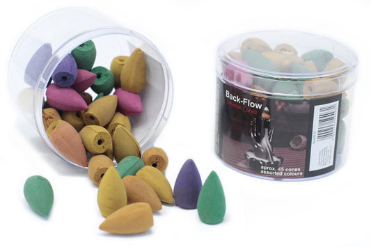 Tub of Assorted Backflow Incense Cones (approx 45)