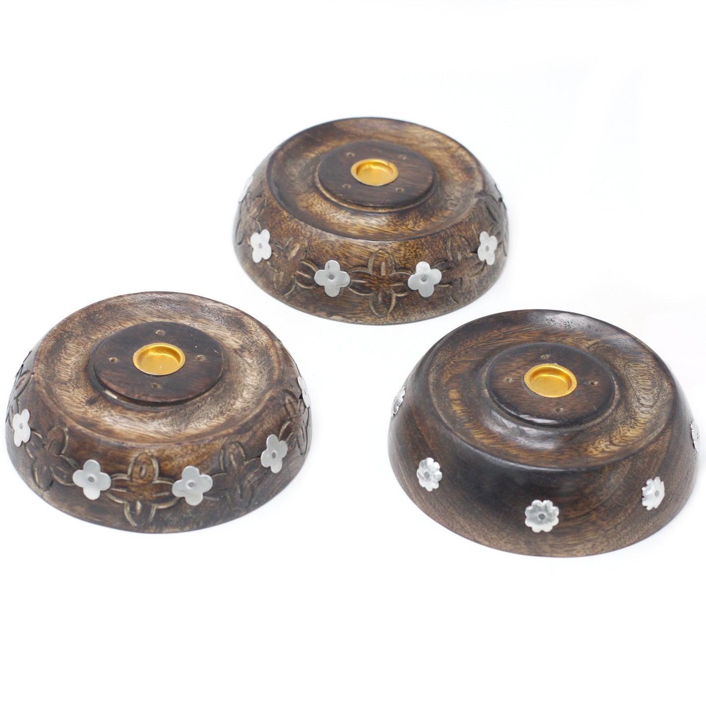Cone and Stick Burner- Assorted Designs - Mango Wood