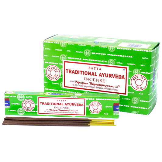 Satya Incense Sticks 15gm - Traditional Ayurveda