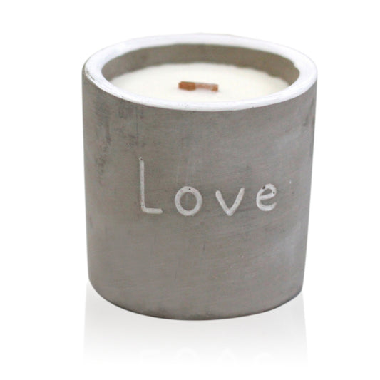 Med Pot - Love - Purple Fig and Casis Concrete Candle