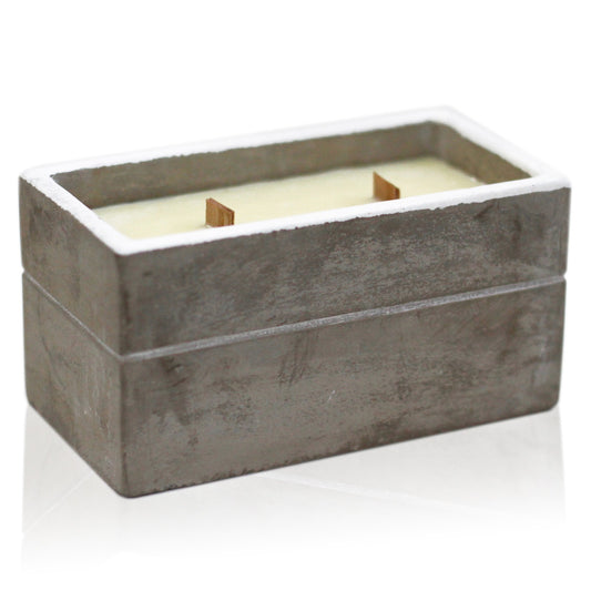Large Box - Spiced South Sea Lime Concrete Candle