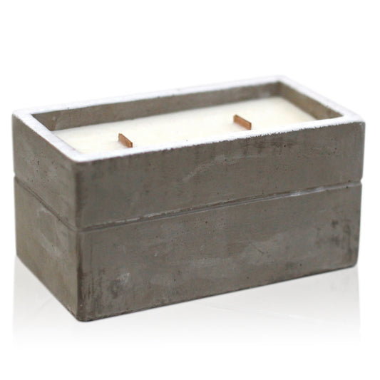 Large Box - Clove and Dark Sandalwood Concrete Candle