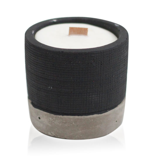Pot - Black - Brandy Butter Concrete Candle