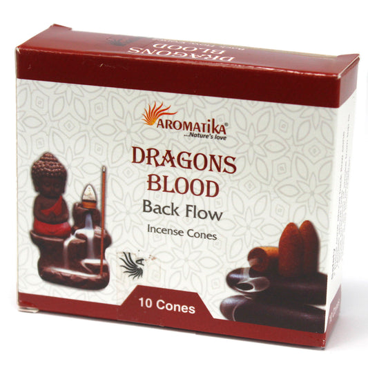 Aromatika Backflow Incense Cones - Dragons Blood
