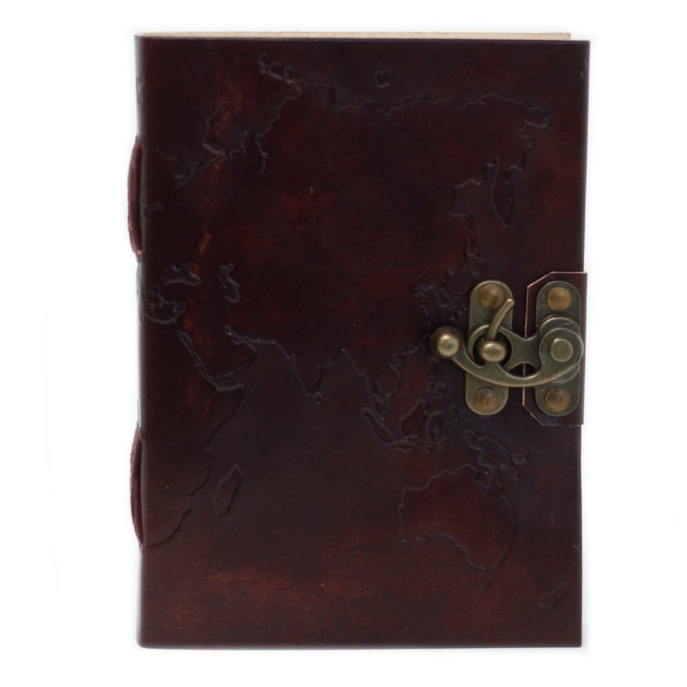 Leather World Map and Stitching Notebook (75)