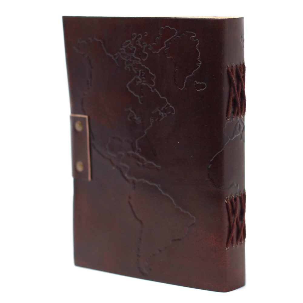 Leather World Map and Stitching Notebook (75)