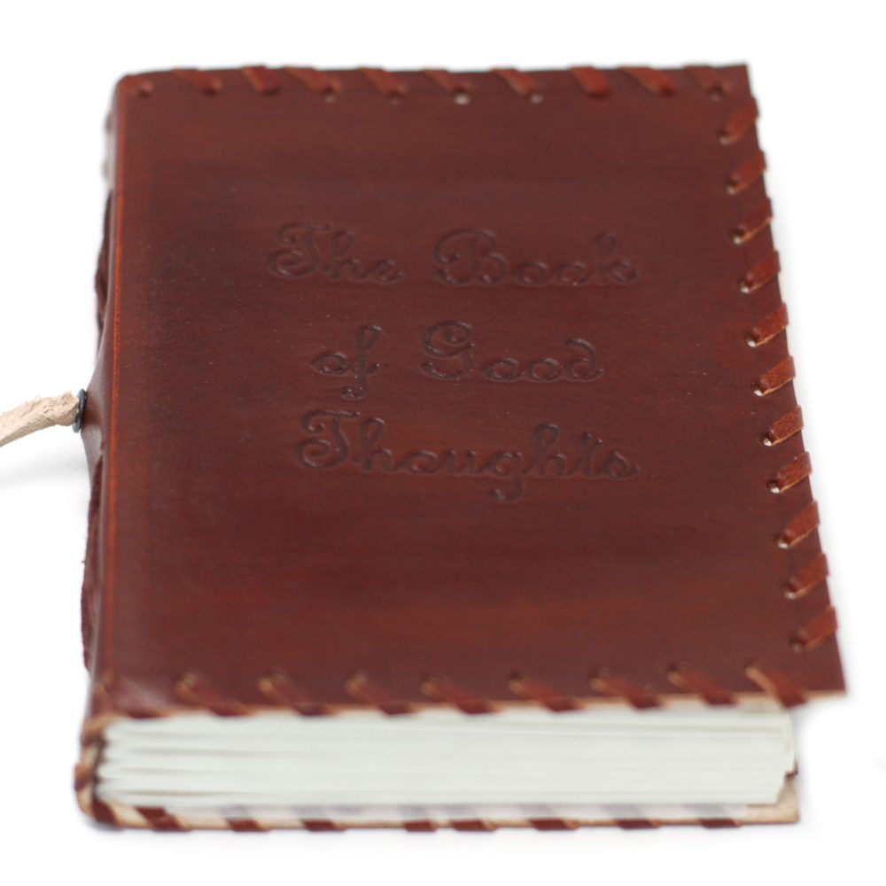 Leather Book of Thoughts with Wrap Notebook (64)