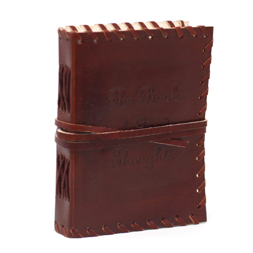 Leather Book of Thoughts with Wrap Notebook (64)