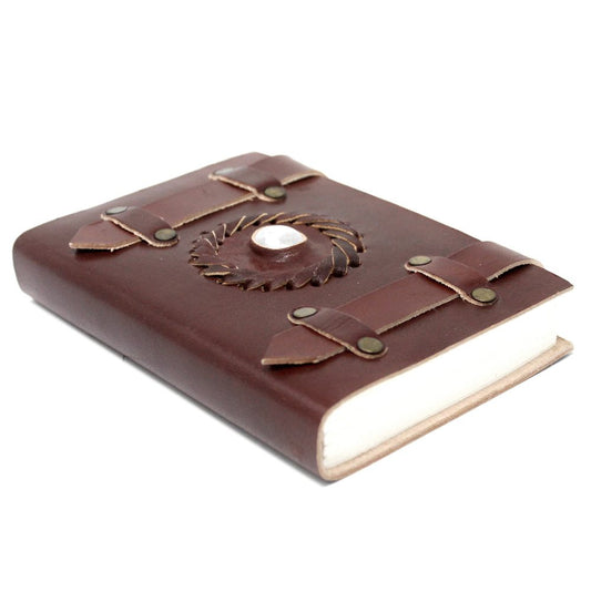 Leather Moonstone with Belts Notebook (64)