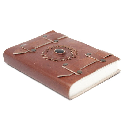 Leather Black Onyx with Belts Notebook (64)