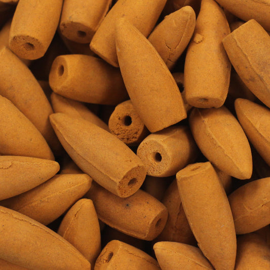 Backflow Cones - Amber Bulk (approx 225 pcs) 500g