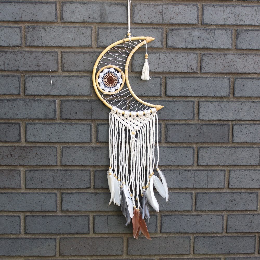 Macrame Moon Protection Dream Catcher