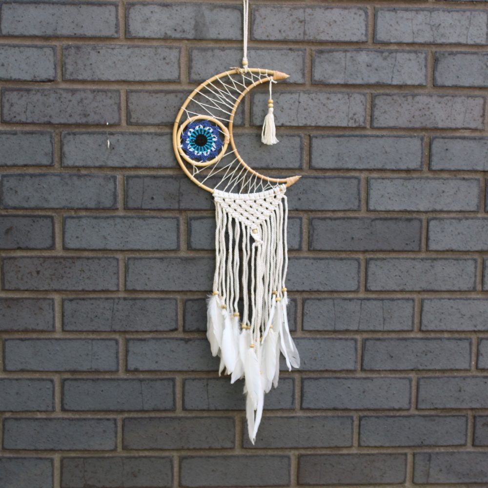 Macrame Moon Protection Dream Catcher
